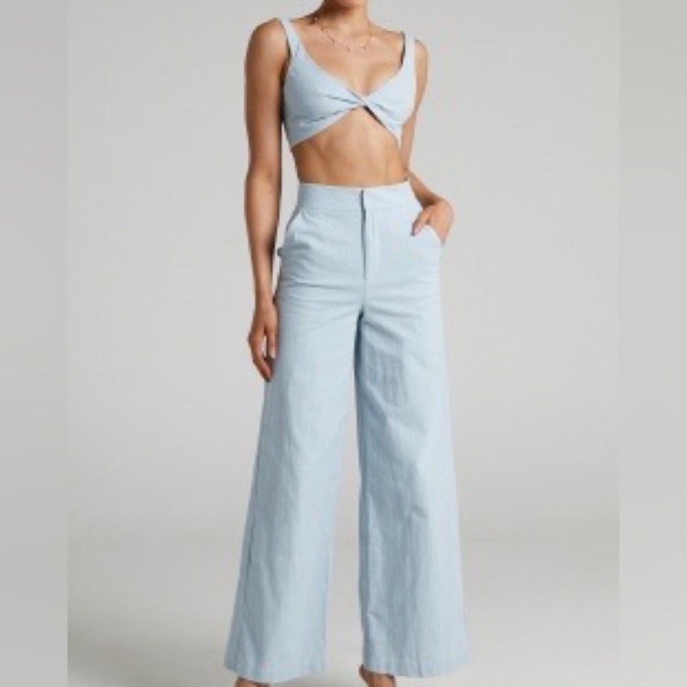 NWT KINGSTON TWIST FRONT TWILL TWO PIECE SET